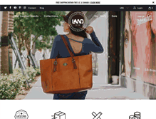 Tablet Screenshot of landleather.com
